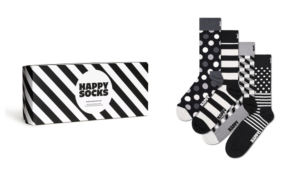 4-Pack Classic Black &amp; White