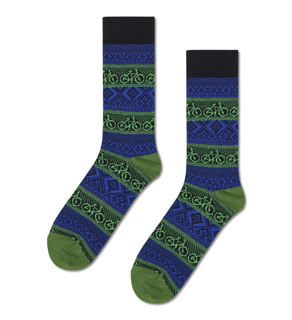 Bike Jaquard Sock