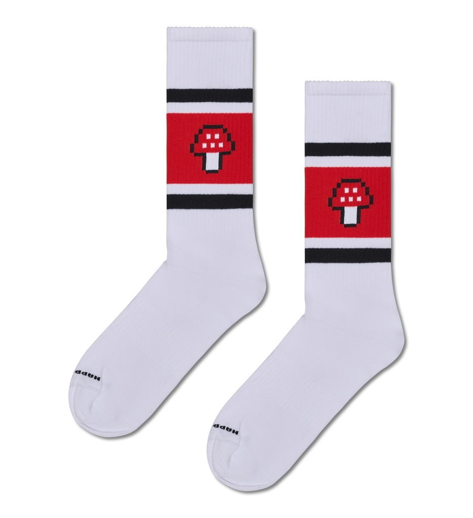 Mushroom Stripe Sneaker Sock